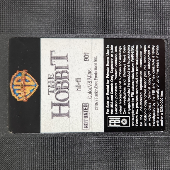 The Hobbit, Animated Film from 1977 on VHS - Picture 12 of 16
